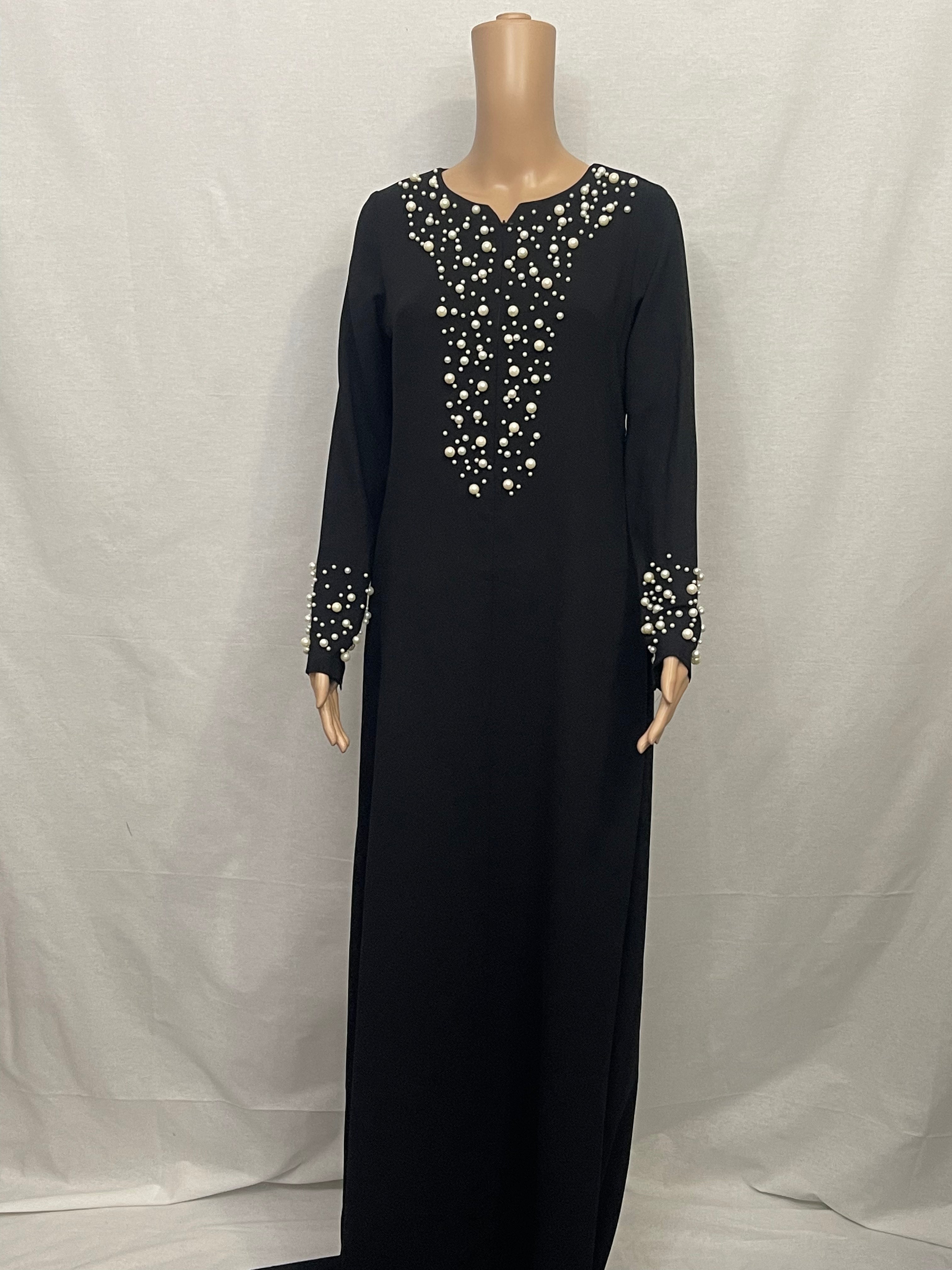 Asiyah's Collection - Pearl Modest Dress Black - Dress
