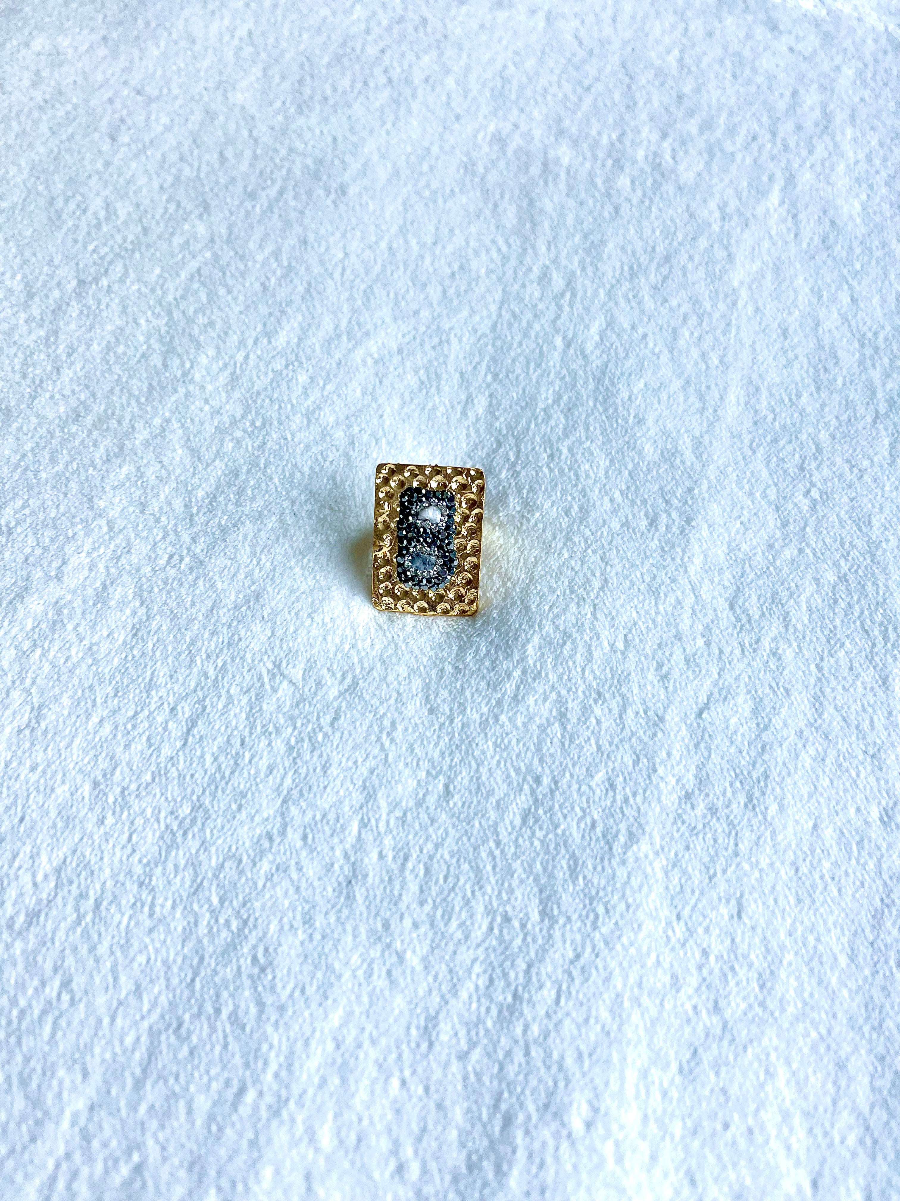 Asiyah's Collection - Gold Rectangular Ring - Ring