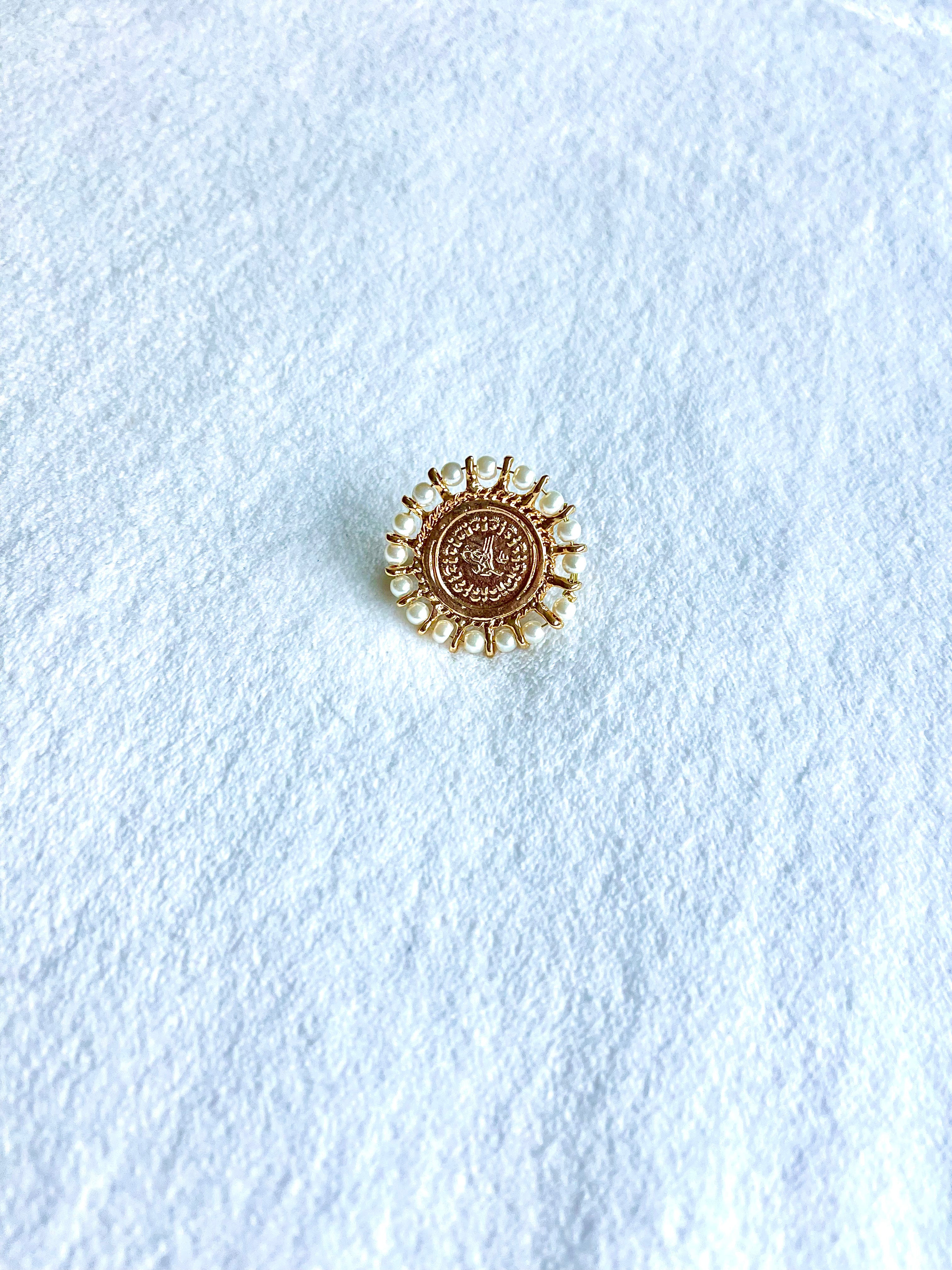 Asiyah's Collection - Golden Pearl Ring - Ring