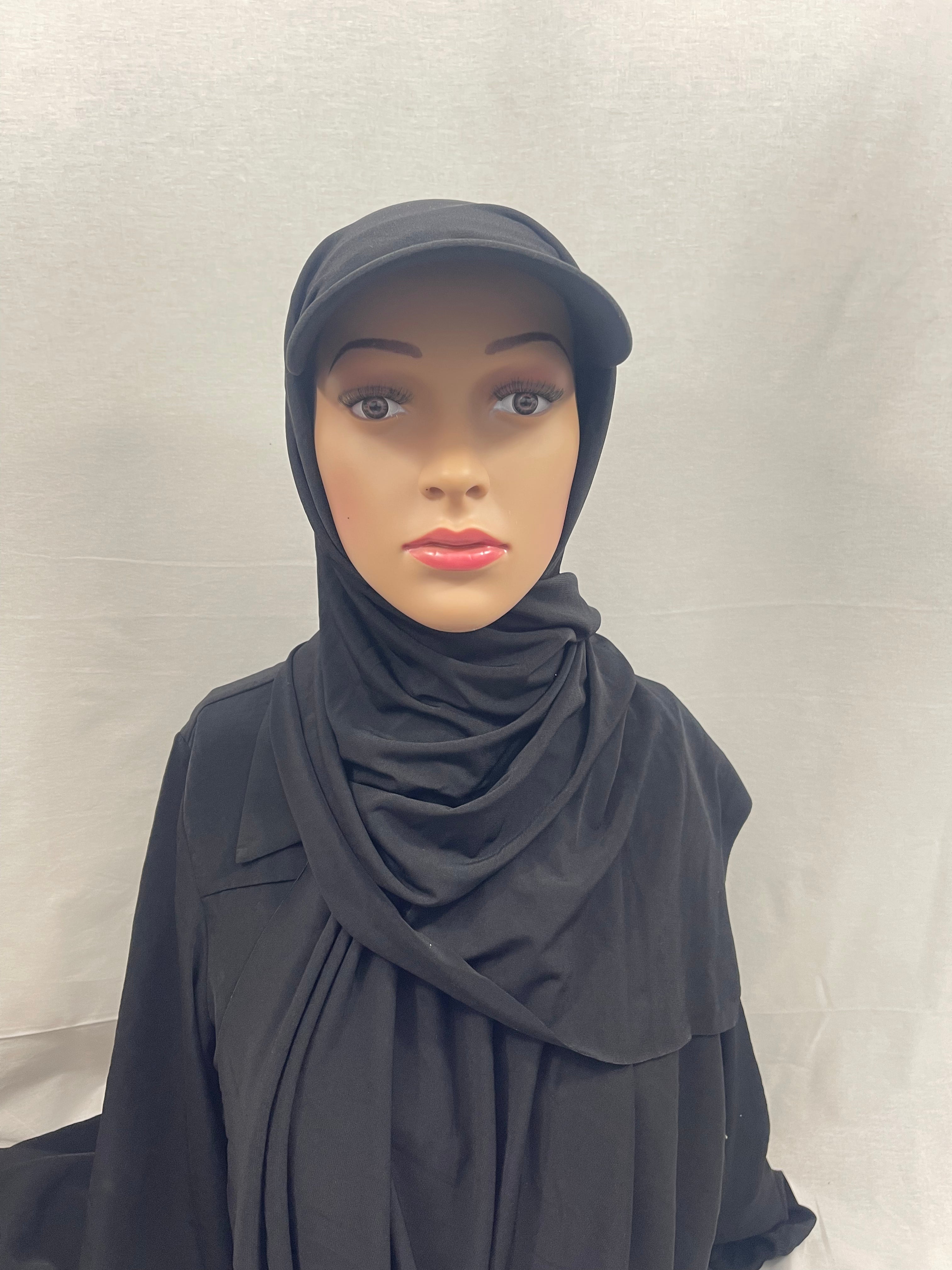 Asiyah's Collection - Premium Jersey Hijab with Cap - Hijab