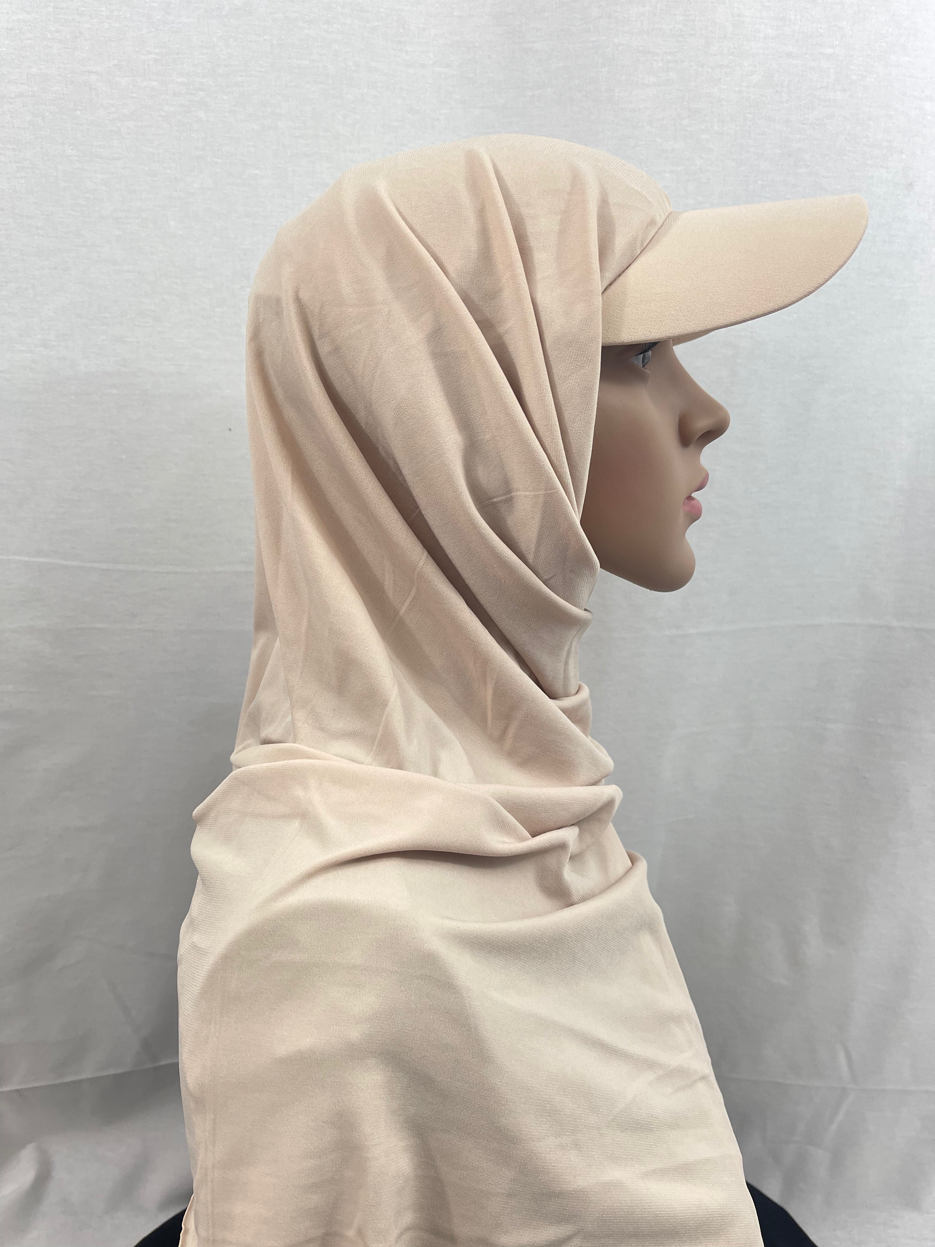 Asiyah's Collection - Premium Jersey Hijab with Cap - Hijab