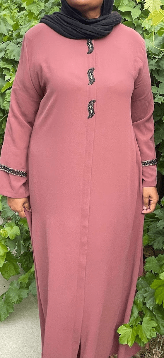 Asiyah's Collection - Plus Size Modest Pink Abaya | Elegant & Comfortable Fashion - Abaya
