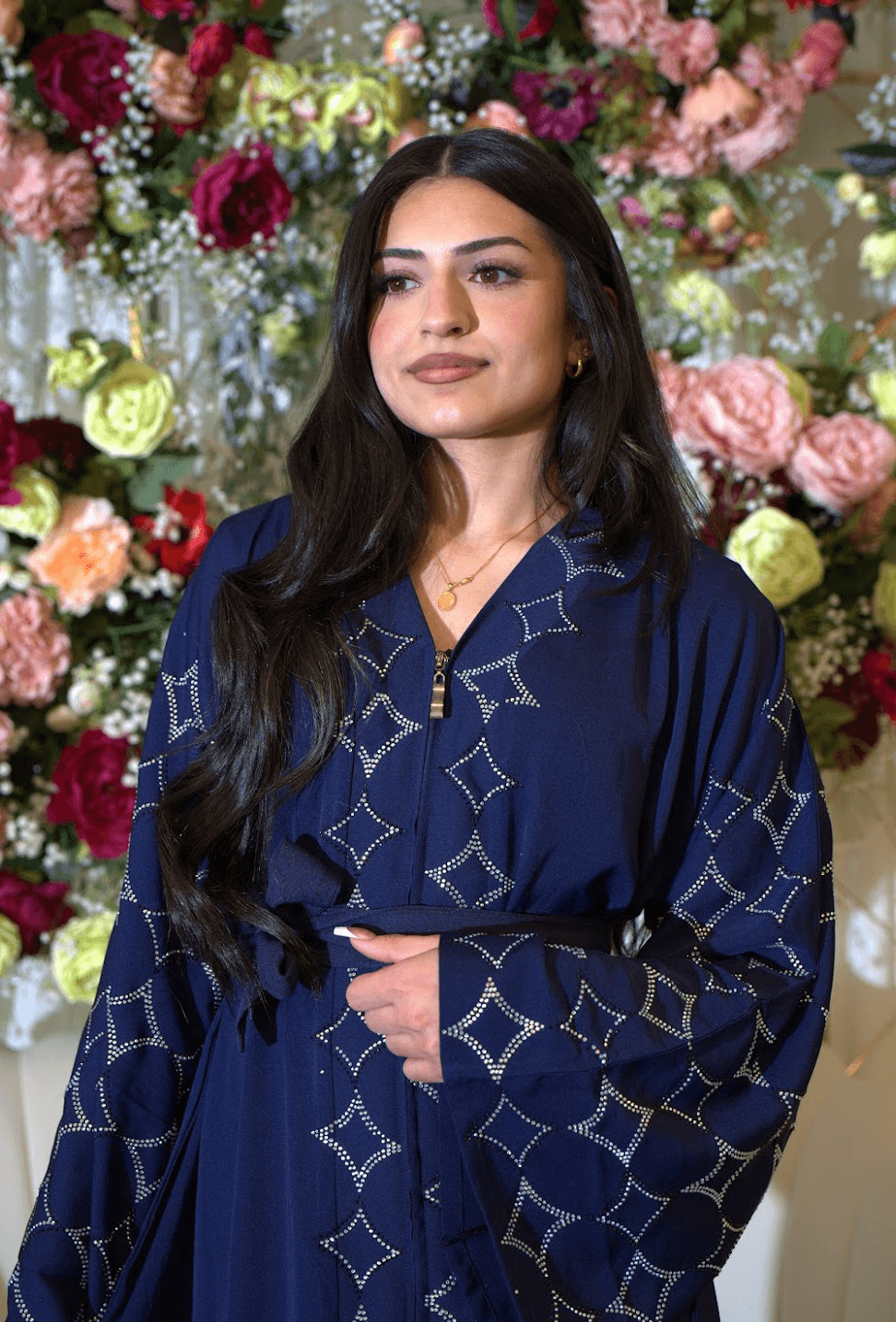 Asiyah's Collection - Navy Blue Abaya | Elegant & Modest Fashion - Abaya