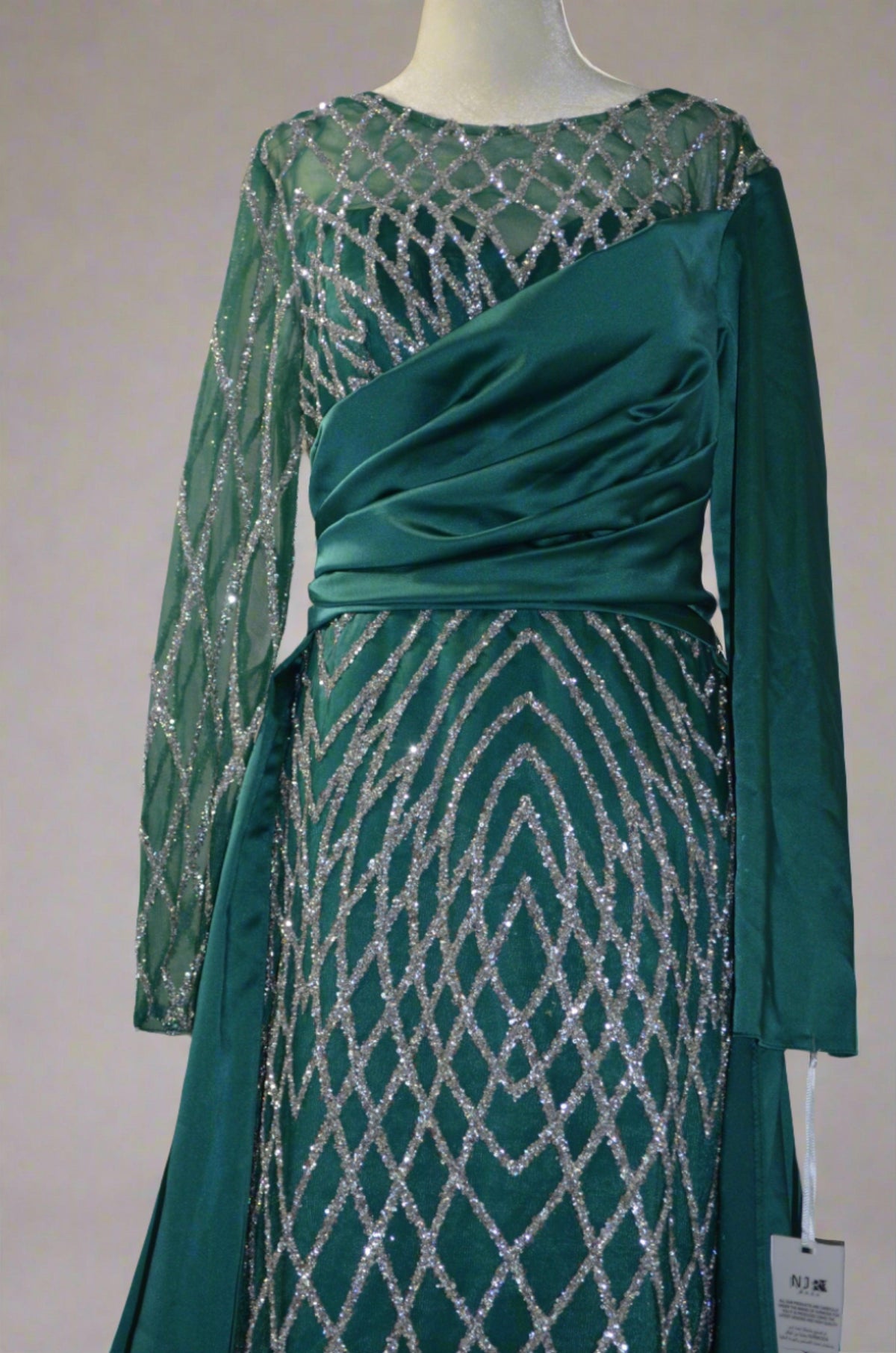 Asiyah's Collection - Beautifully Sequinced Maxi Dress - Dress
