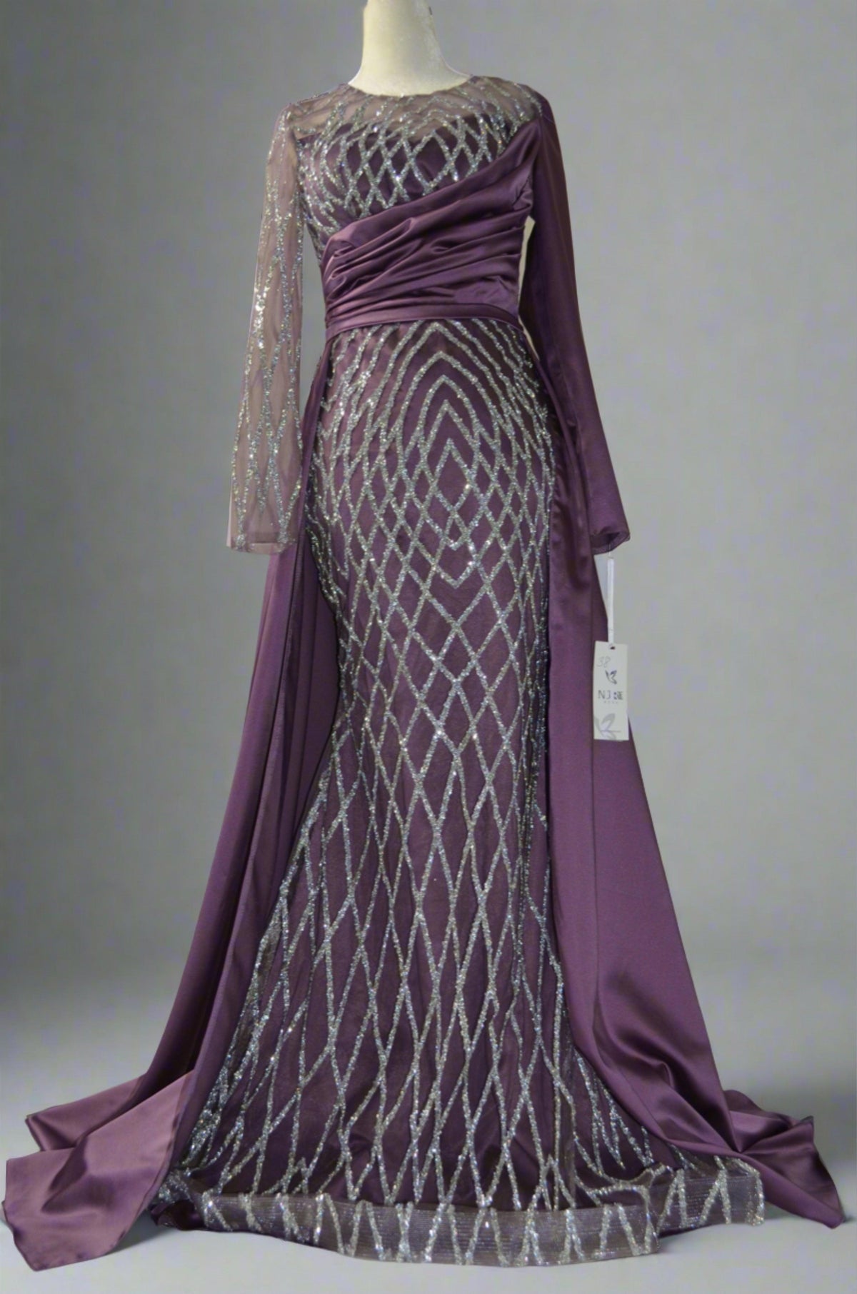 Asiyah's Collection - Beautifully Sequinced Maxi Dress - Dress
