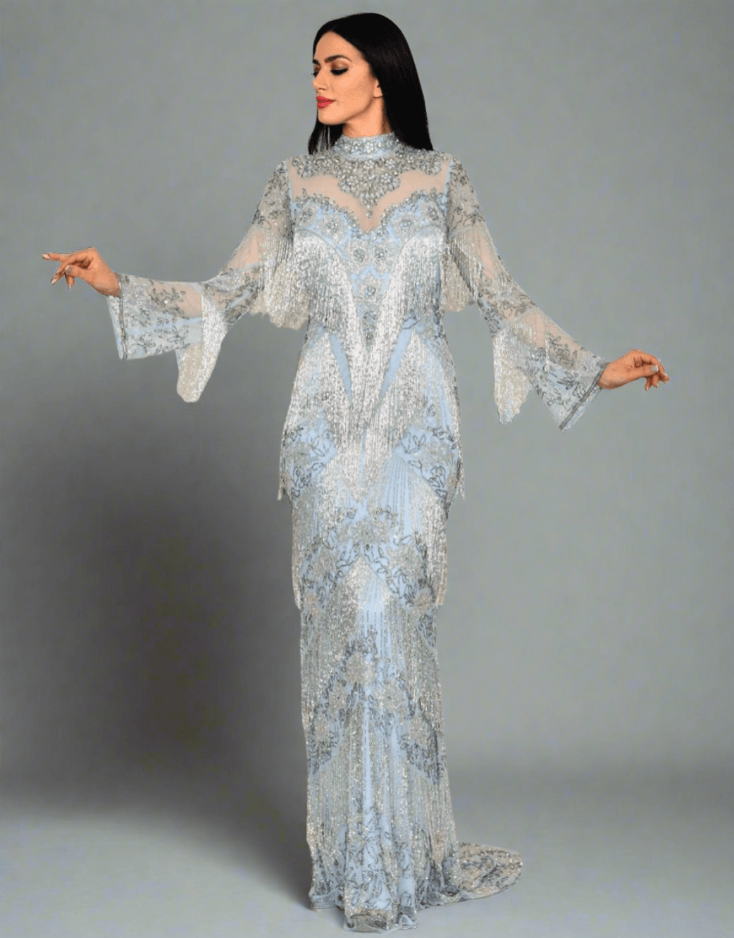 Asiyah's Collection - Hand beaded Formal Party Dress - Dress