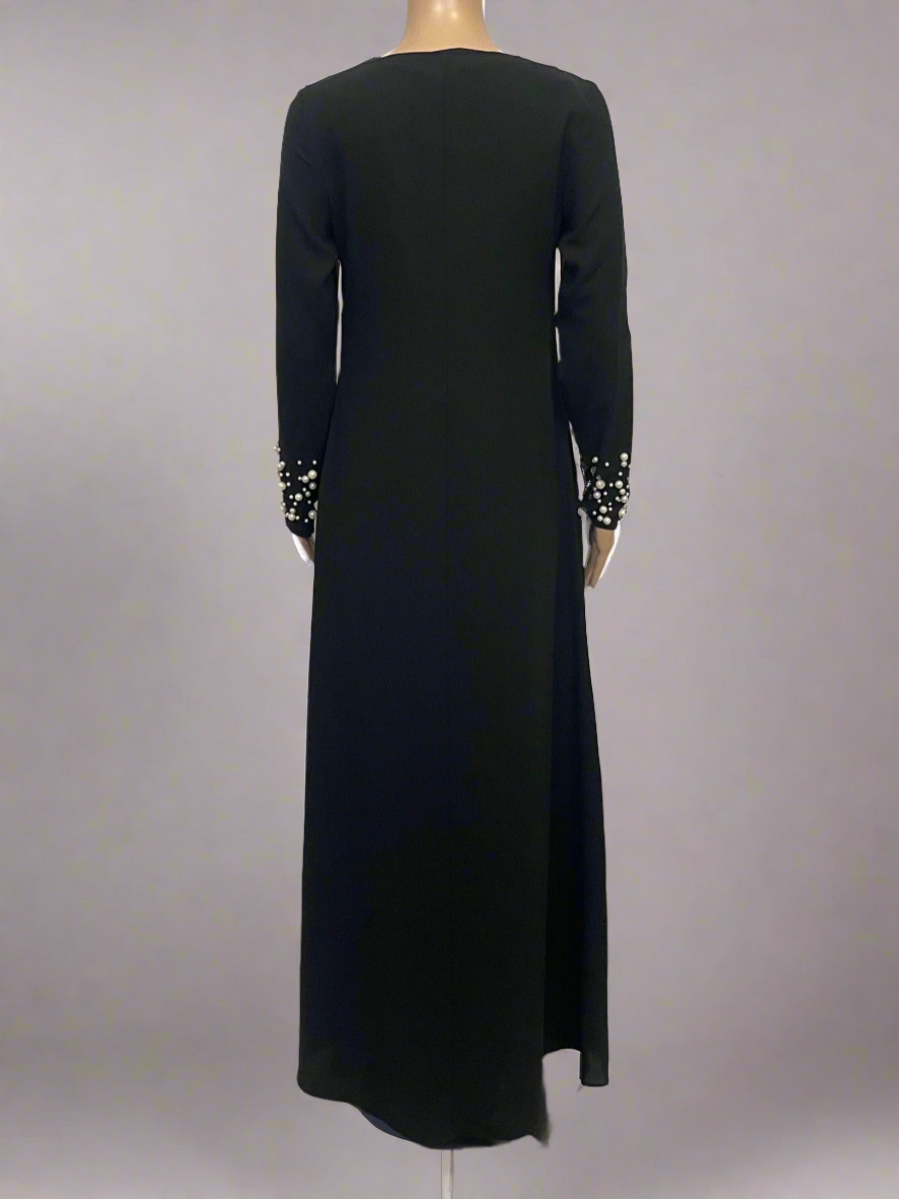 Asiyah's Collection - Pearl Modest Dress Black - Dress