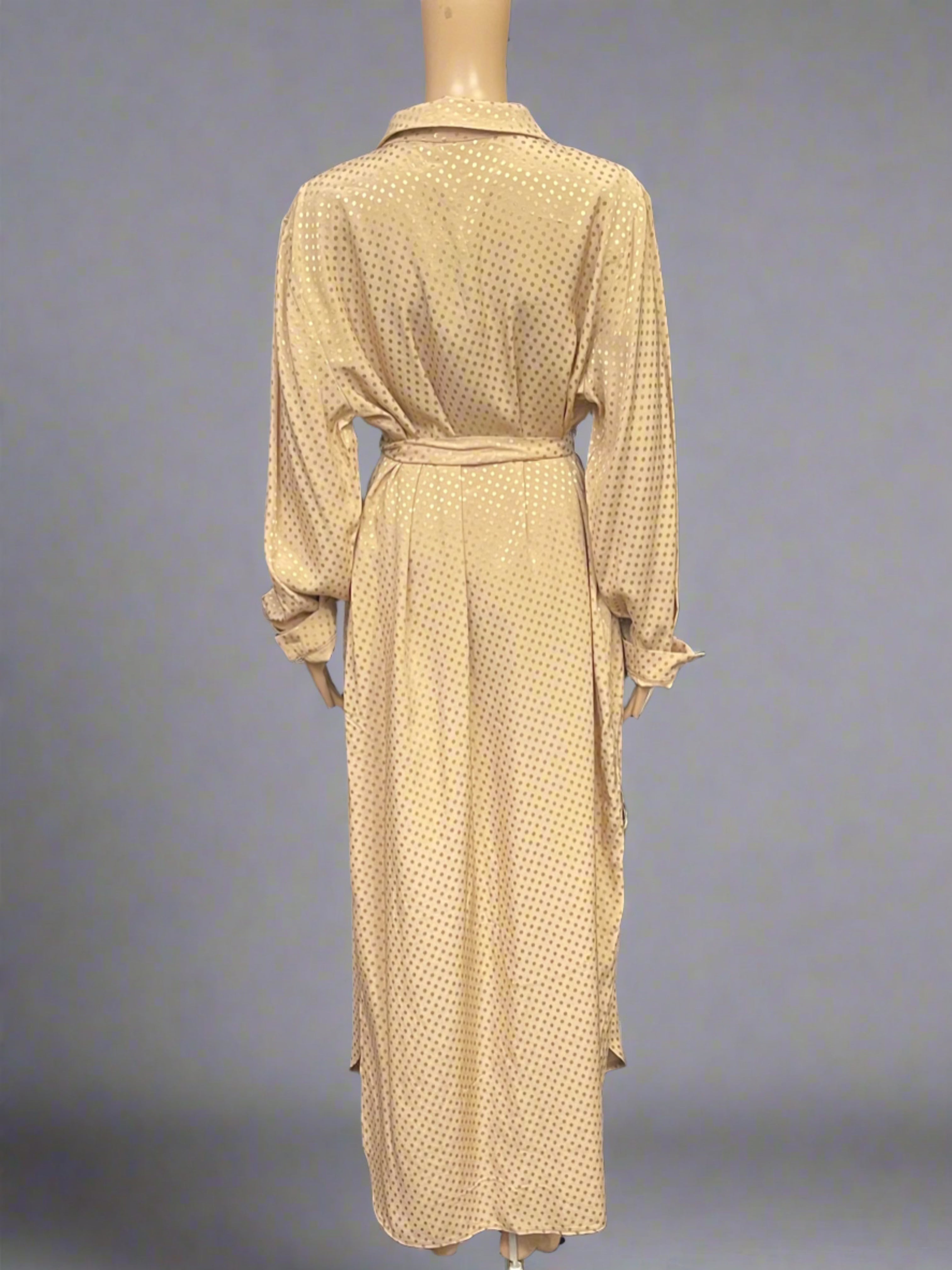 Asiyah's Collection - Plus Size Golden Nude Dress - Dress