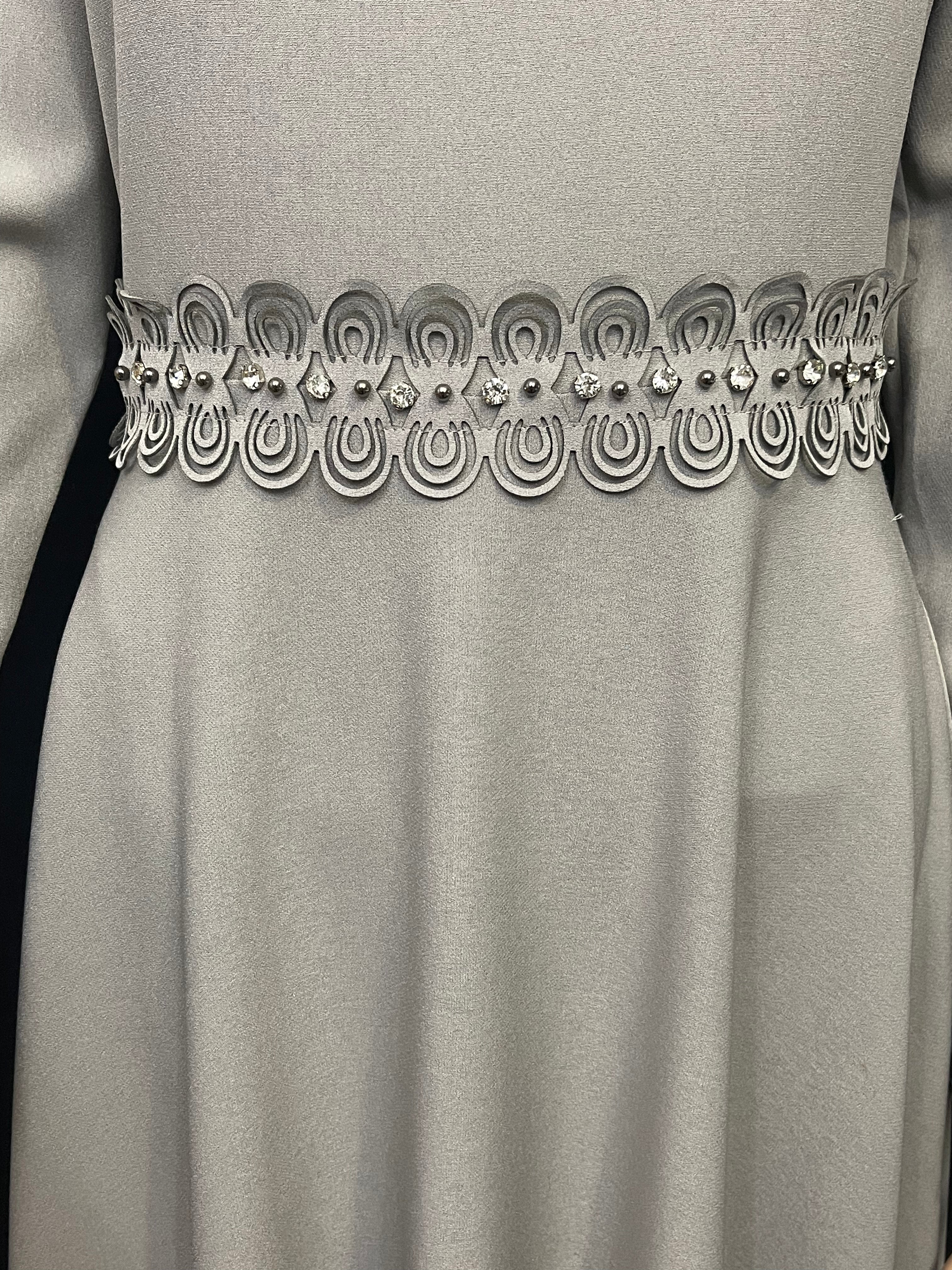 Asiyah's Collection - Rhinstone Emblished Maxi Dress - Dress