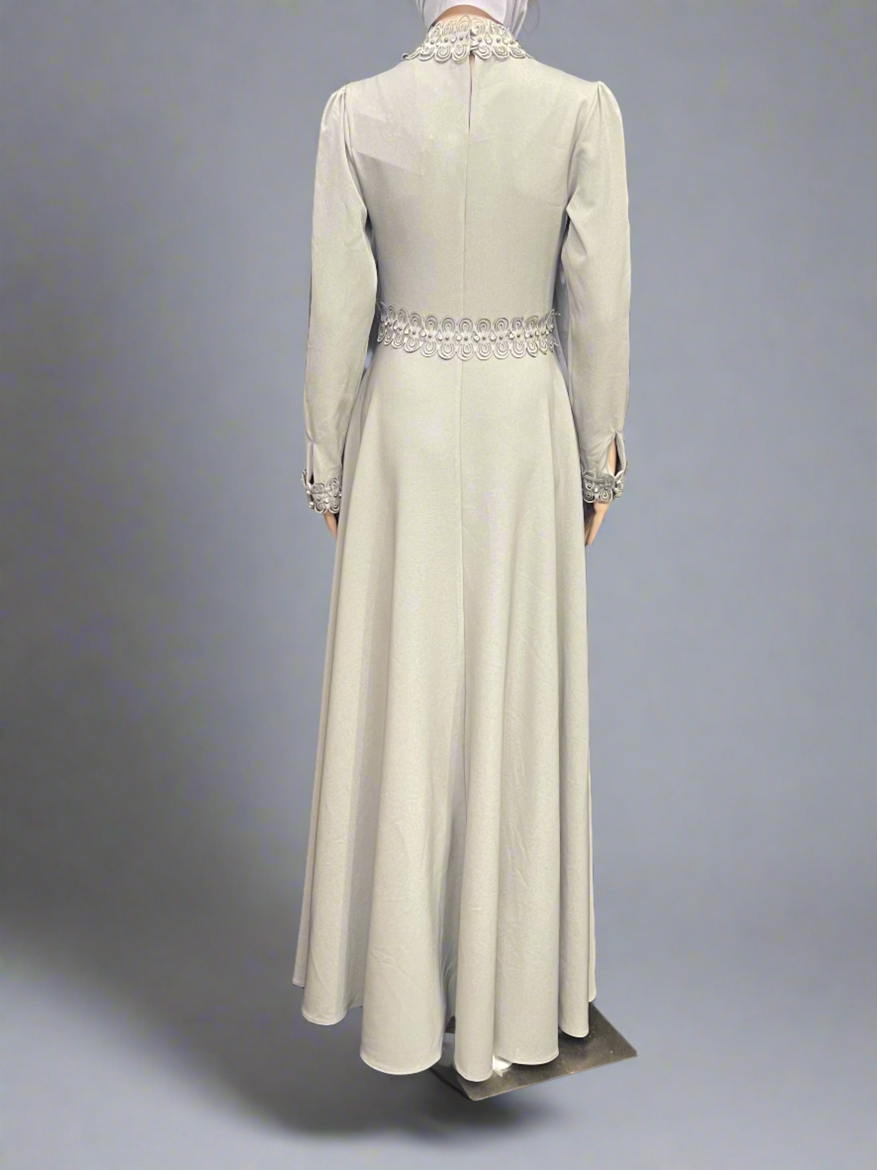 Asiyah's Collection - Rhinstone Emblished Maxi Dress - Dress