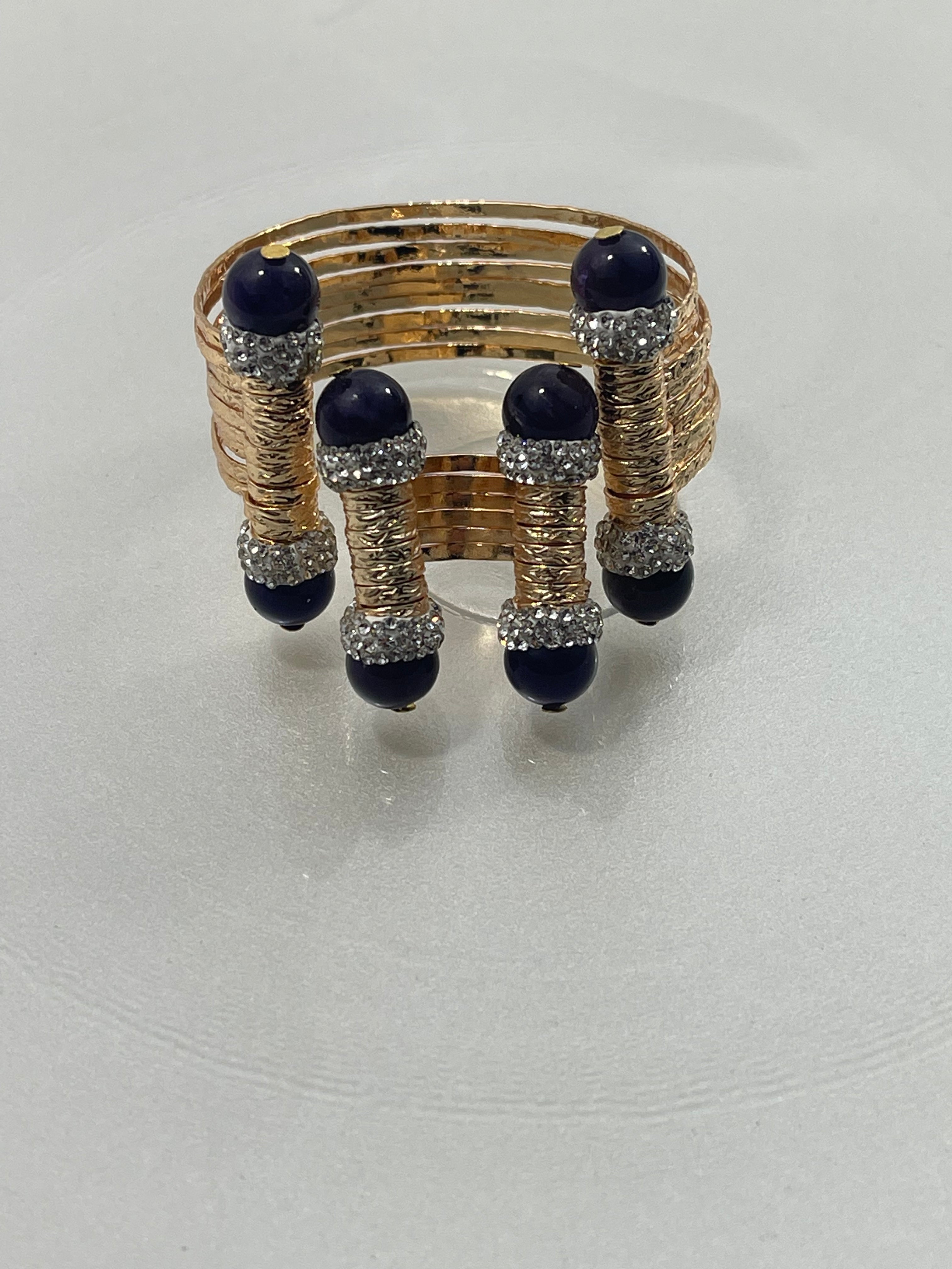 Asiyah's Collection - Handmade Freshwater Pearl Bracelet & Ring Set - Bracelet