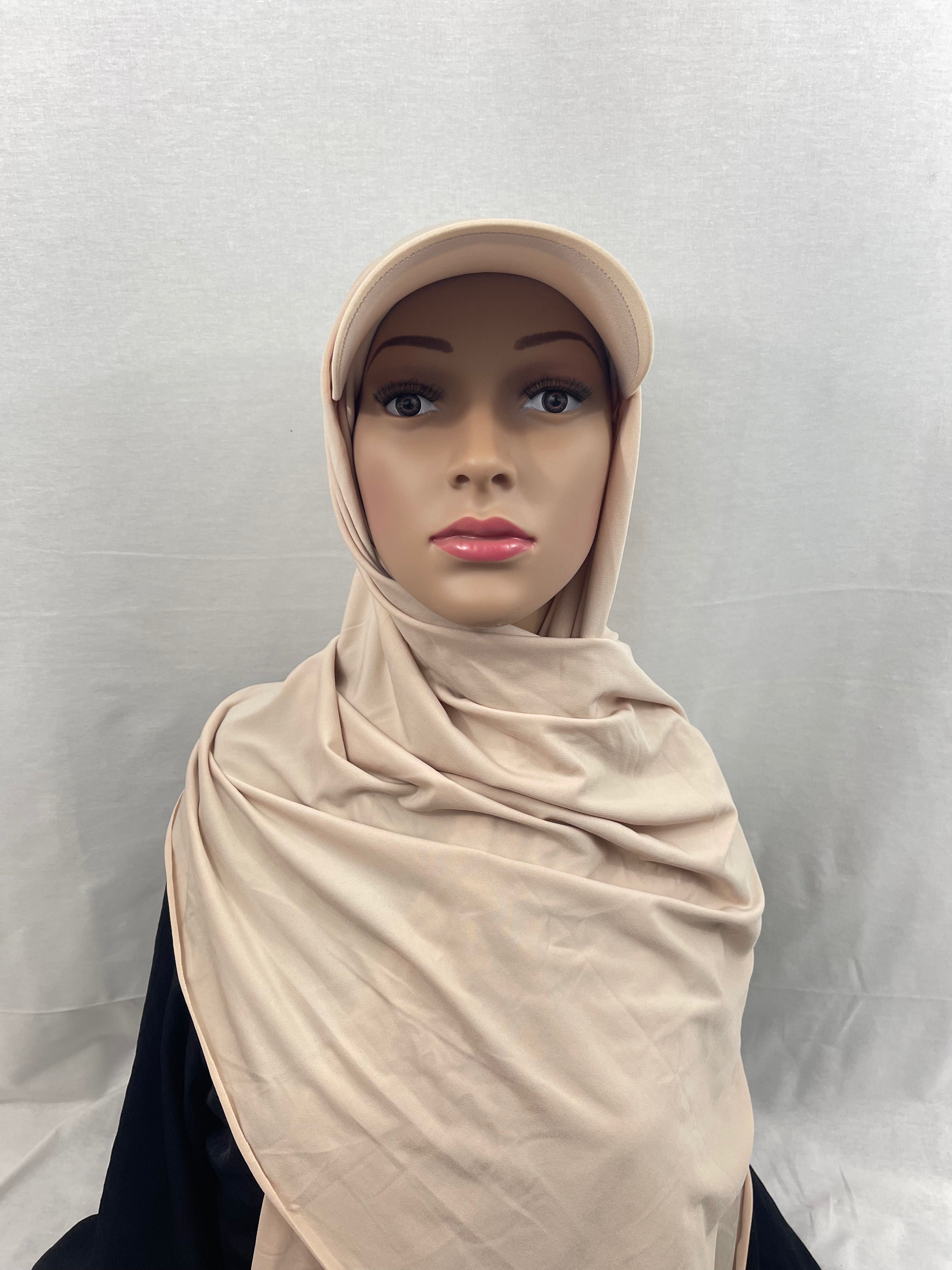 Asiyah's Collection - Premium Jersey Hijab with Cap - Hijab