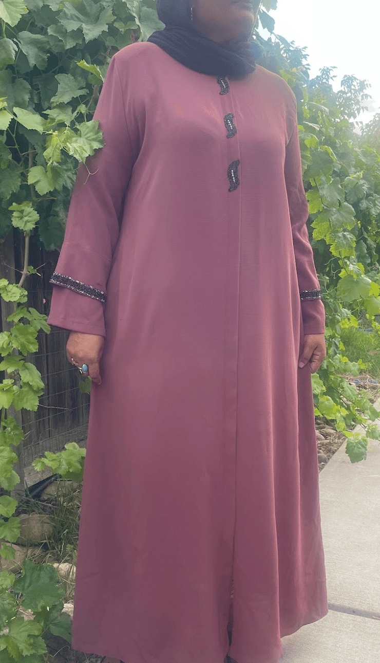 Asiyah's Collection - Plus Size Modest Pink Abaya | Elegant & Comfortable Fashion - Abaya
