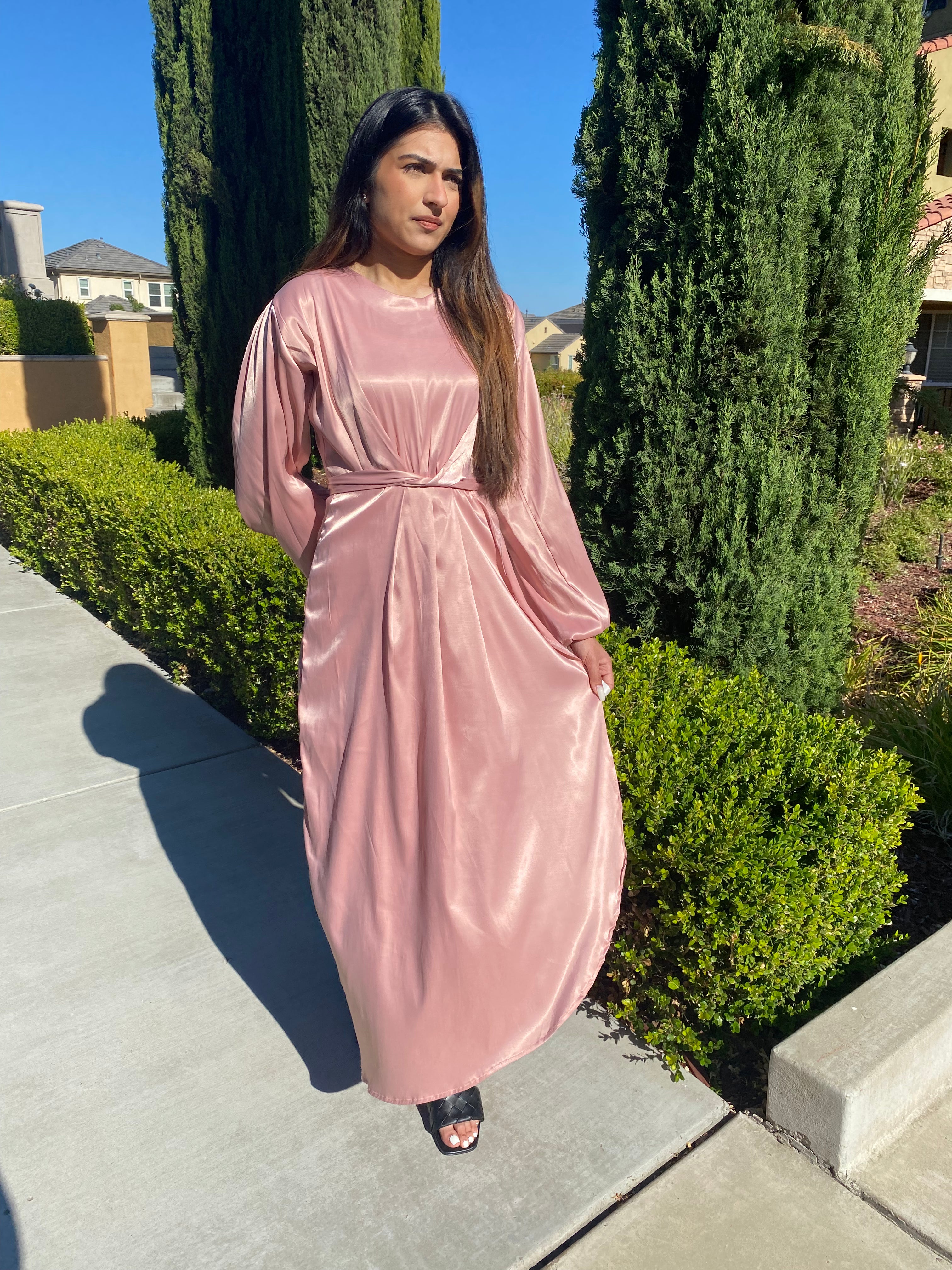 Asiyah's Collection - Tie Waist Maxi Dress. - Dress
