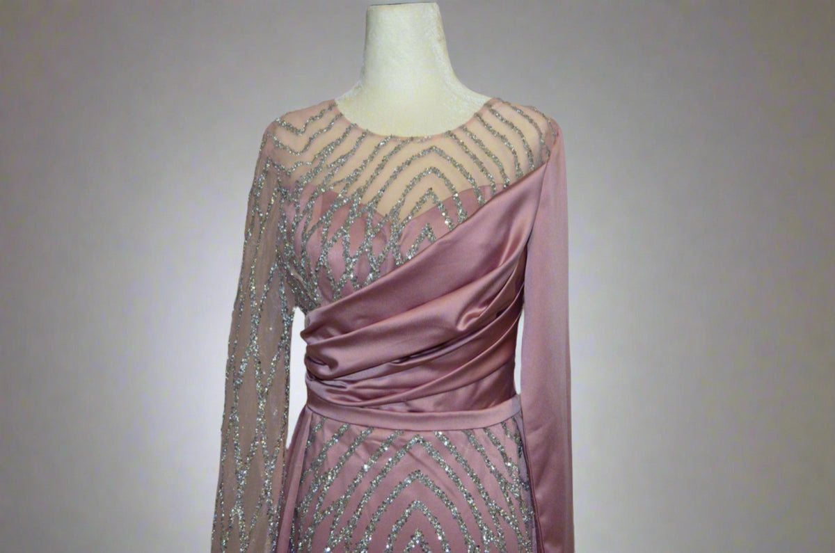 Asiyah's Collection - Beautifully Sequinced Maxi Dress - Dress
